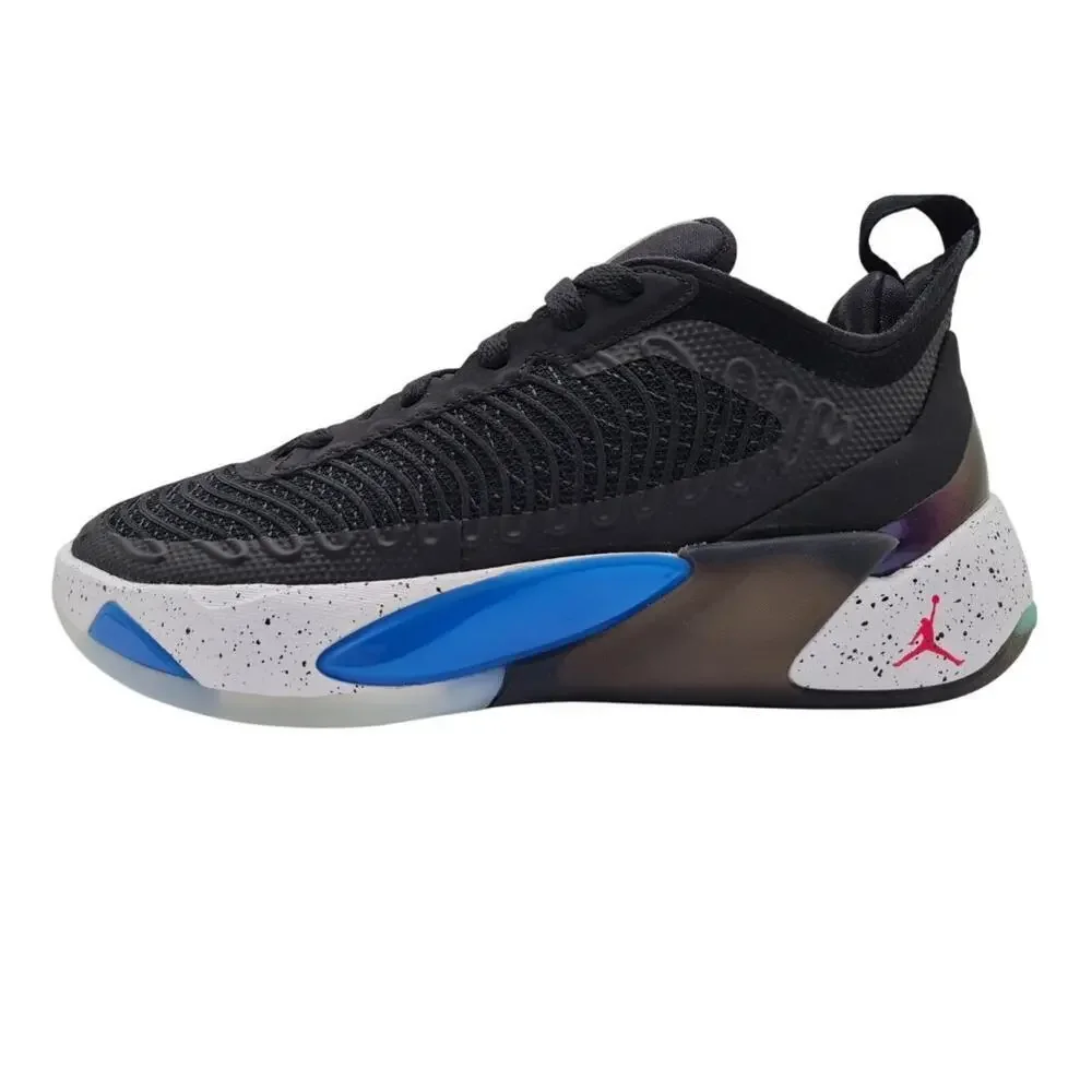 JORDAN LUKE 1 SNEAKERS BASKETBALL BLACK SIGNAL BLUE METALLIC FB1800-004 SZ 11